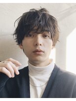 マッシュ/ニュアンスパーマ/刈り上げなし/ツーブロックなし