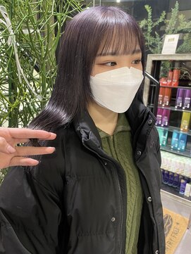 ゼスト 吉祥寺店(ZEST) 【韓国ヘア】透明感ラベンダーグレージュ　zest吉祥寺青木桜