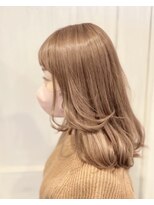 ヘアーリゾートガーデン 南林間店(Hair Resort Garden)&nbsp;大人ガーリー/顔まわりレイヤーミルキーベージュ