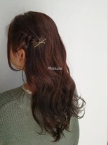 コークス 原宿 表参道(COKETH)&nbsp;★ツイストハーフアップ。上品なおろし巻き髪サイドハーフツイン