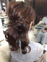 キュービックヘア 東陽町駅前店(CubicHair) リボンハーフアップ