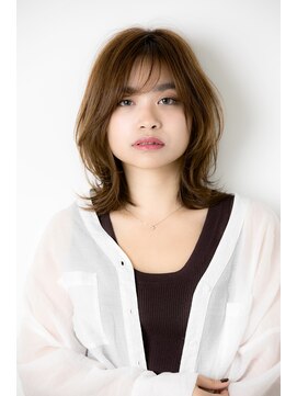 リノナ(Linona) 小顔効果フェイスライン 外ハネ ルミエールジンジャー