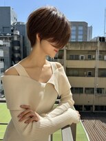 ロンド ストラーダ 心斎橋(Lond strada)&nbsp;ショート×ハイライト白髪ぼかし×マチルダボブ[心斎橋]