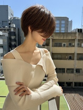 ロンド ストラーダ 心斎橋(Lond strada) ショート×ハイライト白髪ぼかし×マチルダボブ[心斎橋]