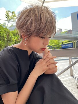 ワン バイ ジエクト(One by The Ect) 大人可愛い20代30代40代前下がりショートボブ丸みショート◎