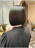 切りっぱなしボブ☆美髪ボブ/美髪矯正[北千住]