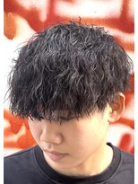 メンズフィール 東梅田店(MENS FEEL)&nbsp;【標準】ツイストスパイラルパーマ×マッシュ MENSFEEL東梅田店