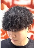 【標準】ツイストスパイラルパーマ×マッシュ MENSFEEL東梅田店