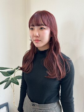 ガーランド (Garland) 暖色カラー/ピンクベージュ/前髪/レイヤーカット/原宿神宮前