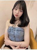 アッシュ/グレージュ/韓国ヘア/渋谷/レイヤー/顔まわり