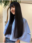 艶髪/ストレート/髪質改善トリートメント/ロングヘア/モード