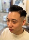 クラシカルバック風フェードカット