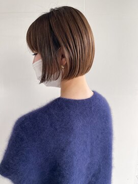 アオ(AO) 大人似合わせカット/シンプルなミニボブ/20代30代40代ショート