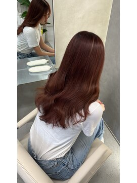 アヴァンス 西田辺(AVANCE.) チェリーブラウン/艶カラー/髪質改善/韓国巻き