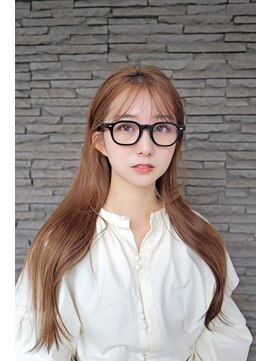 ハイバレーヘアーメゾン(HIGH VALLEY HAIRMAISON) ロングレイヤーベージュラテブラウンカラー岡山南中央町