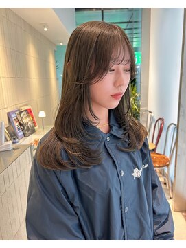 シキ オルガン 大宮(siki ORGAN) オリーブベージュ レイヤーカット 透明感カラー