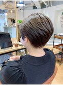 ショートボブ/イメチェン/フルバング/似合わせカット銀座/日比谷