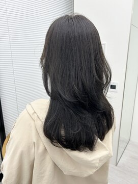 ビューナゴヤ 名駅(VIEW NAGOYA) 黒髪/ボブルフ/小顔/レイヤーカット/ハイレイヤー/グレージュ