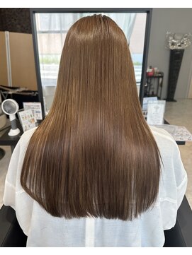 オルメント 天満 南森町(ORL'MENT) 30代40代髪質改善ココアブラウン感ストレート透明感赤み消し