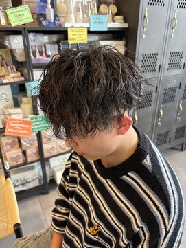 アチーブリス(achieve Liss) メンズカットナチュラルツーブロックスパイラルパーマ10代20代