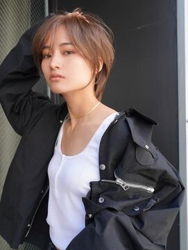 ギークス(GEEKS) 【GEEKS渋谷】ナチュラルショートウルフ/ベージュ/小顔/春カラー