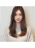 ★愛されくせ毛風カール艶感モテ髪フェミニンロング小顔似合わせ