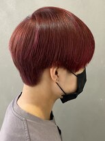 エルマーク 渋谷(L-MARK)&nbsp;マッシュブリーチハイトーンハイライトスパイラルツーブロック