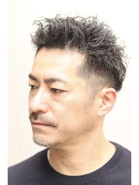ヘアーアンドグルーミング ヨシザワインク(HAIR&GROOMING YOSHIZAWA Inc.) ツーブロックツイストパーマショート刈り上げ理容室バーバー床屋