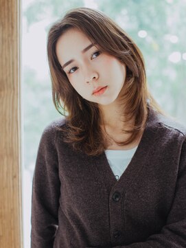 ポイントファイブバイソレイユ 藤沢店(.5 by SOLEIL) 内巻きレイヤースタイル