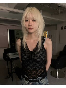 ペレ 渋谷(PELE) くびれヘア/アプリコットオレンジ/夏のヘアアレンジ/渋谷