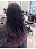 【ALIVE 夕貴】パープルグラデーションカラー