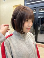 スニュウ(snuw)&nbsp;レイヤーボブマロンベージュインナーカラーブリーチなし