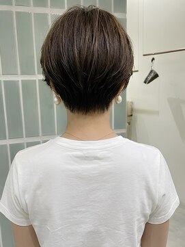 髪質改善縮毛矯正ダブルカラーハイライトショートカット30代40代