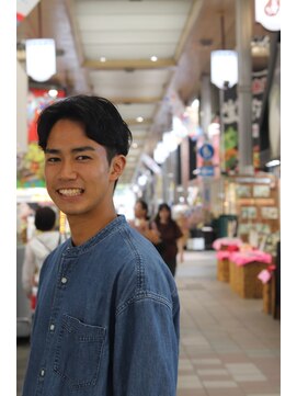 毛流れセンターパート