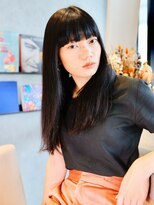 エムスラッシュ 横浜元町店(M.SLASH)&nbsp;■エアーストレート/黒髪/大人かっこいい/オン眉元町24-4