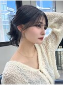 ミディアムレイヤー 艶カラー 顔まわり髪質改善 博多美容室