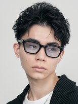 レタッチバイフィフス(RETOUCH by fifth)&nbsp;原宿ルーズショートパーマアップバングマッシュメンズパーマ
