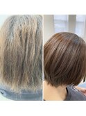 自然な仕上がりの縮毛矯正