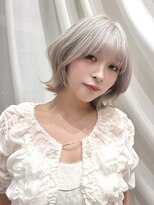 バイオレット 表参道店(Violet)&nbsp;ホワイトブロンド韓国ボブ