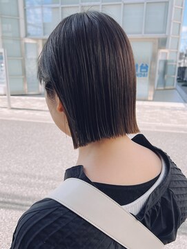 オーガニック アトリエ 大宮(organic+atelier) 30代40代◎春の大人可愛い切りっぱなしボブ×ツヤ髪