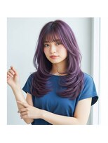 シエル ヘアーズ ボウ グループ(Ciel hairs beau gloup)&nbsp;ブリーチでつくるラベンダーカラー×垢抜けレイヤーカット