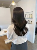 髪質改善　縮毛矯正　顔まわり　韓国風　ミディアムレイヤー　　