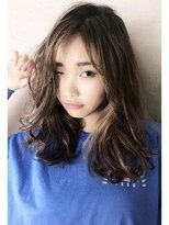 アン 柏店(un)&nbsp;◆外ハネくびれミディアム【小顔前髪でイメチェン】ハイライト