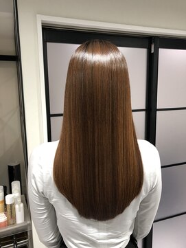 BONDZSALON麻布十番/髪質改善/ヘッドスパ/縮毛矯正/レイヤーカット【ボンズサロン】 麻布十番 黒髪 メルティカラー ウルフミディ シースルーバング