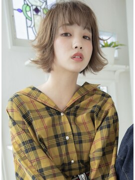 シャイン ヘア ブレンド 二子玉川(Shine hair blend) 【二子玉川】丸みショート無造作カールボブディイルミナカラー71