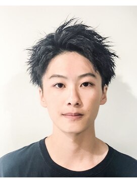 フジヤマ バーバー ショップ(FUJIYAMA BARBER SHOP) オールバック七三ツイストパーマコンマヘア