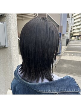 アルマヘアー(Alma hair by murasaki) ◎伸ばしかけボブのブルーブラック◎