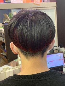 フレンズ 環状通東店(friend's) インナーカラー☆レッドカラーマッシュ　1