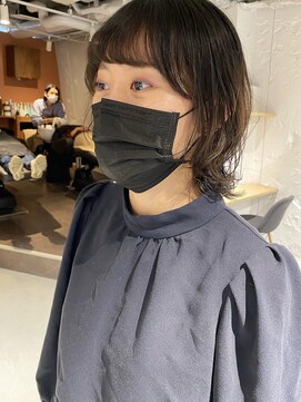 コフィー バイ メルト 吉祥寺(cofy by melt) 【三ツ井純】外ハネボブナチュラルパーマ簡単スタイリングウルフ