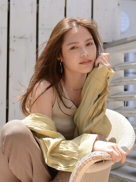 ロアー 葛西店(RAWR hair) 【RAWR】オレンジブラウン_イエベ_ストレート